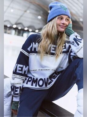 FP MOVEMENT SET All Star Logo Sweatshirt & Jogger Pants NWT